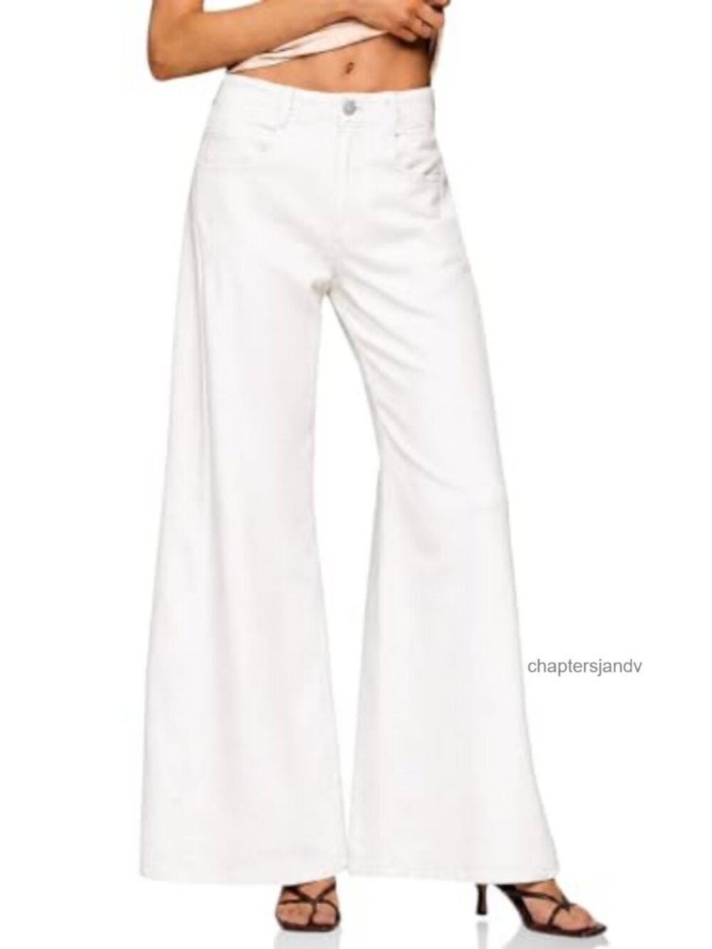 Cicy Bell High Waisted Flared Jeans Wide Leg Denim Pants